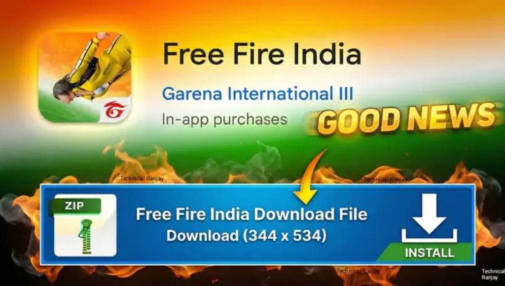 Free Fire India Install Today