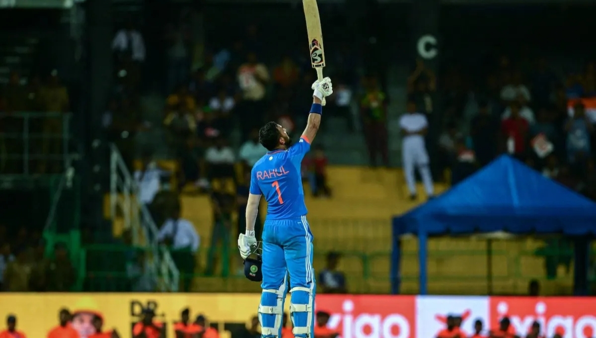 KL Rahul Century Celebration