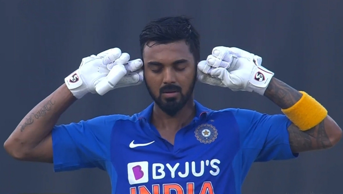 KL Rahul Century Celebration