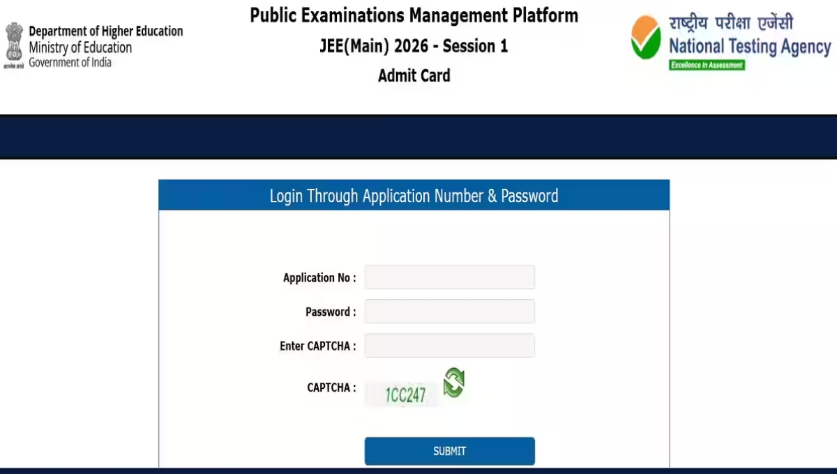 JEE Main 2026 Admit Card