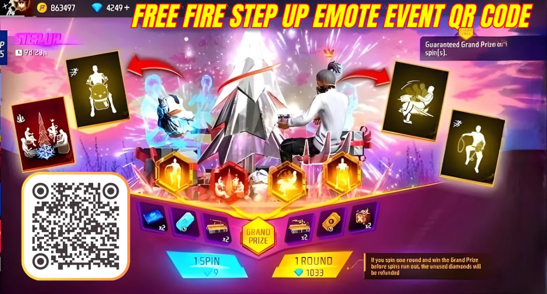 Free Fire Emote Royale Event QR Code
