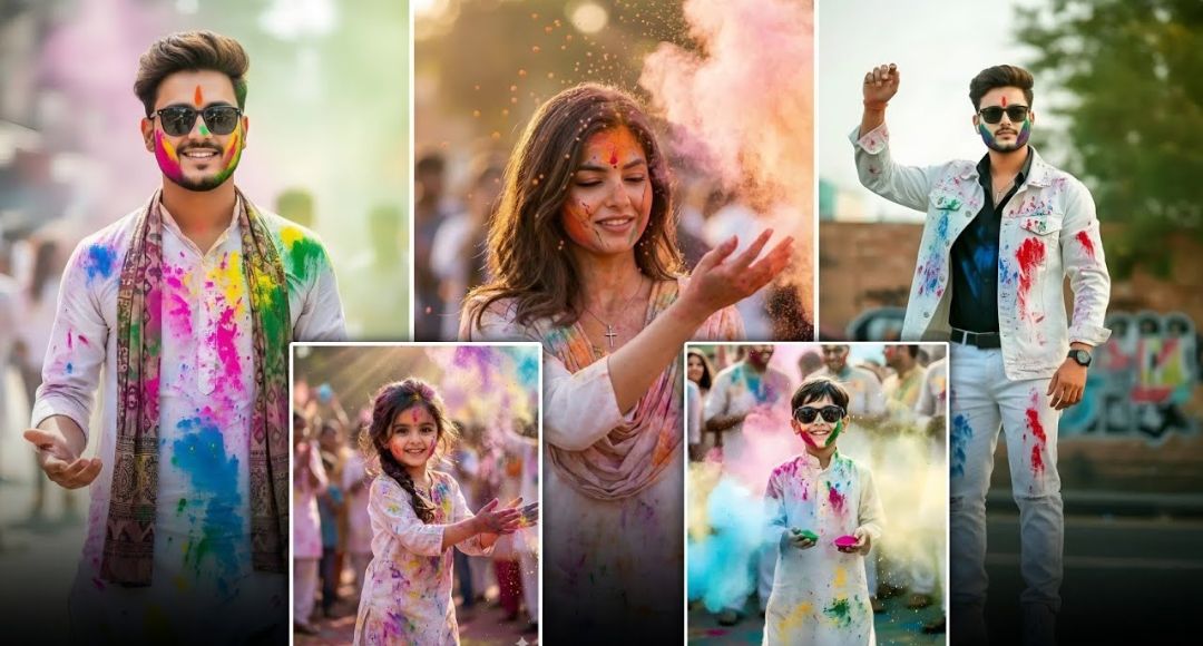 Google Gemini AI Photo Editing Prompts for Holi