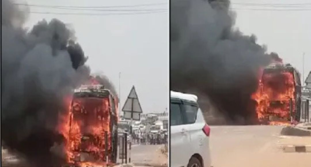 Ranchi Ring Road Bus Fire