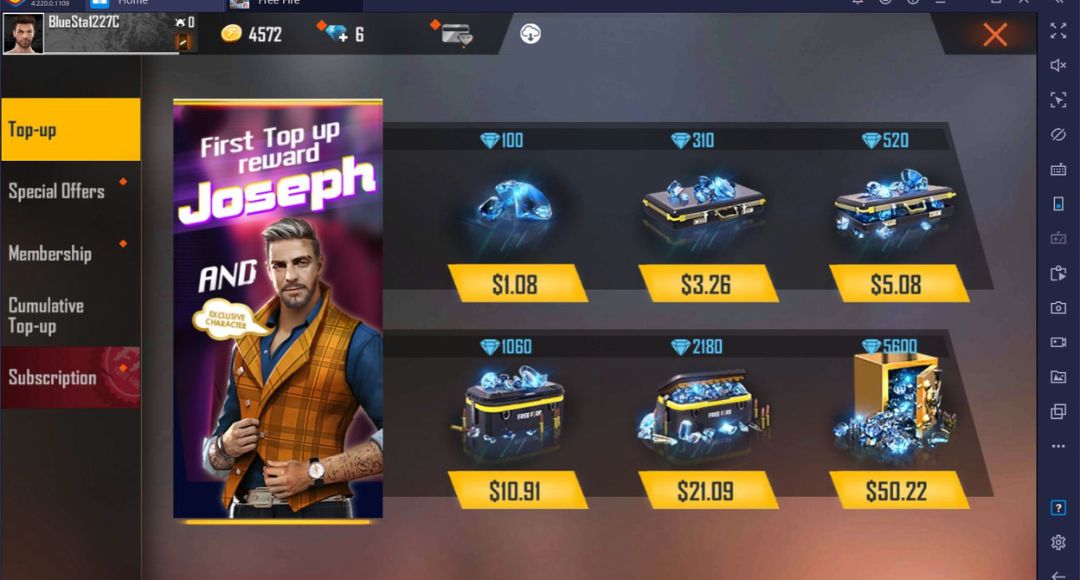 Offer Top Up Free Fire