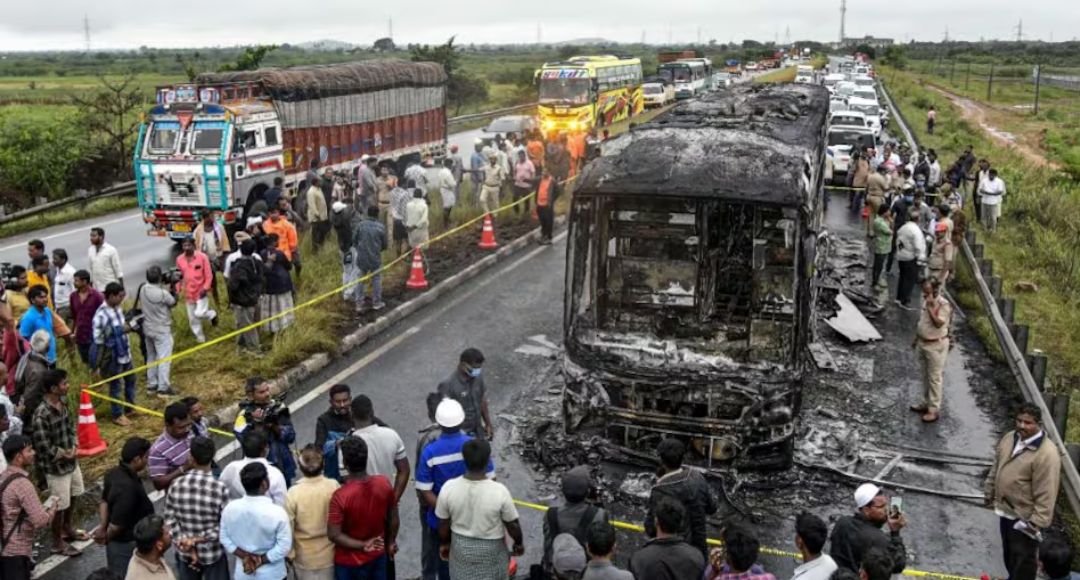Andhra Pradesh Bus Fire Accident