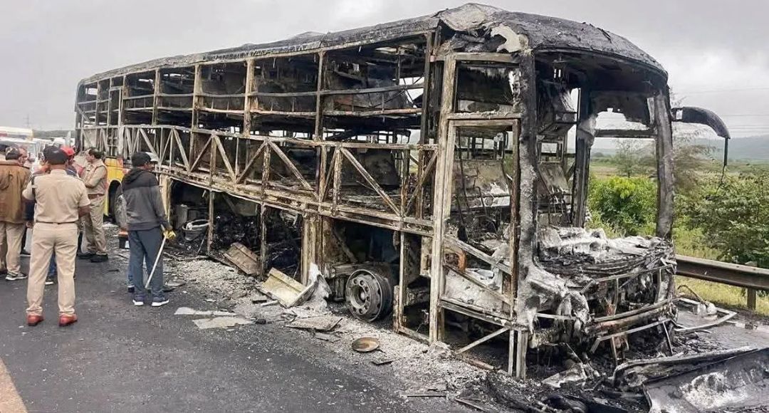 Ranchi Ring Road Bus Fire