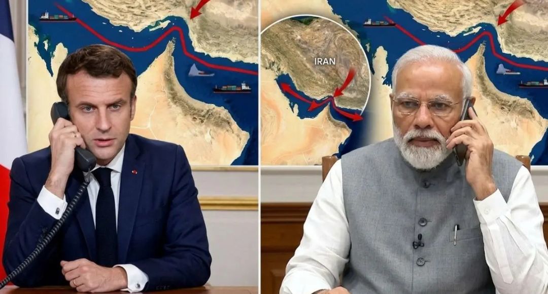 PM Modi Macron Call Middle East