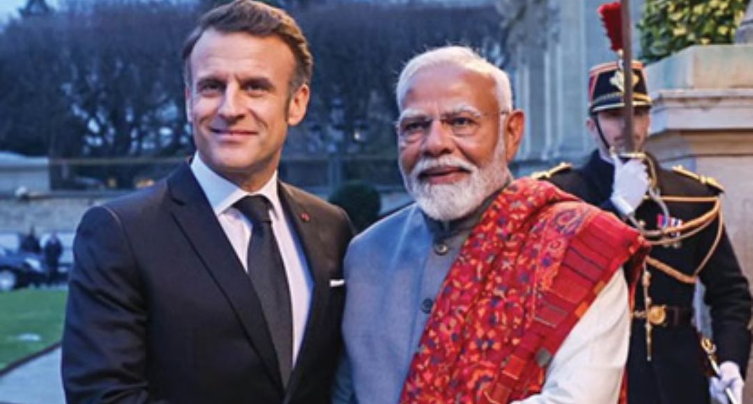 PM Modi Macron Call Middle East
