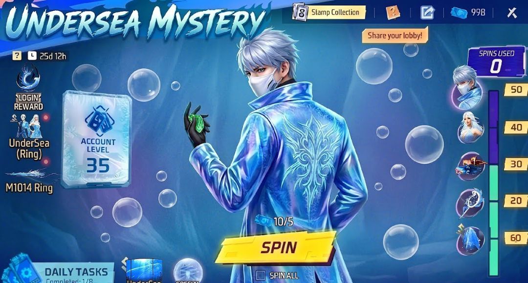 Undersea Ring Event Free Fire