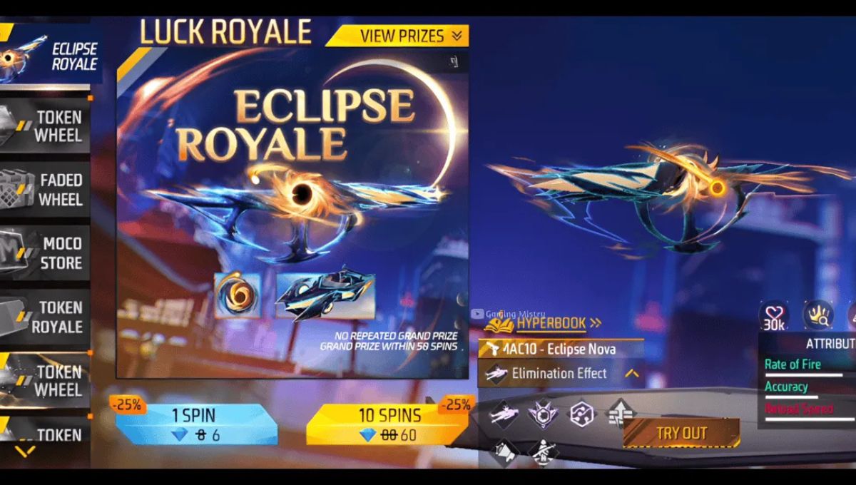 Eclipse Royale Event 1 Spin Trick