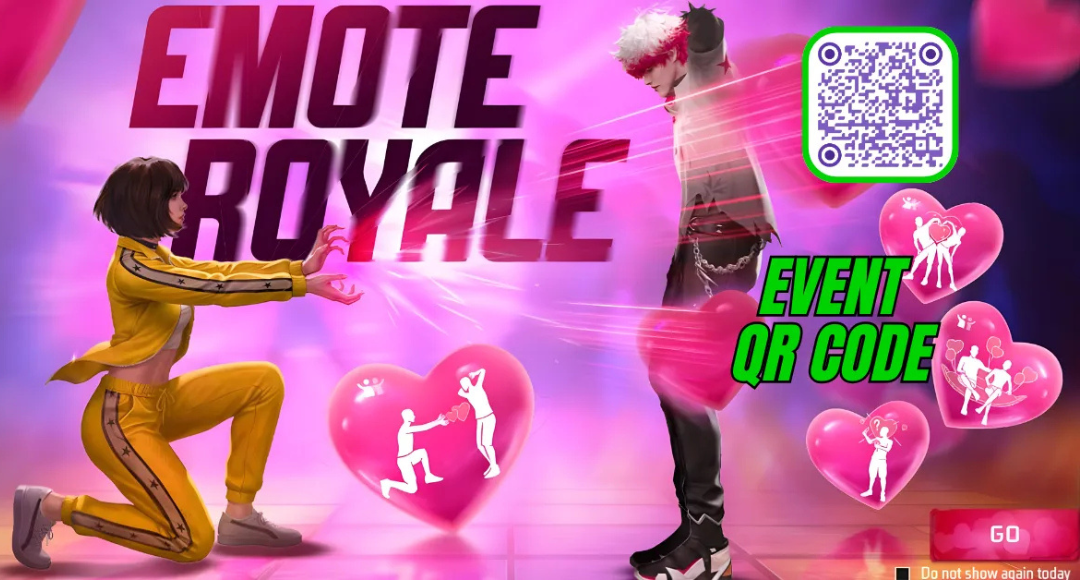 Free Fire Emote Royale Event QR Code