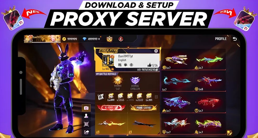 Rotkey.com Free Fire VIP Proxy Server