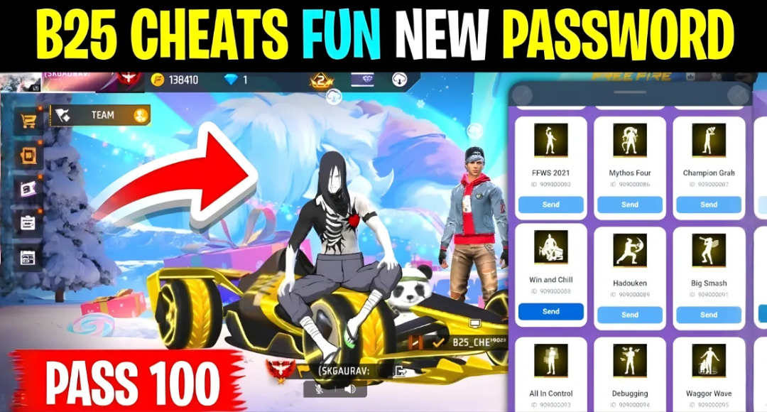 Free Fire B25 Cheats Login Android