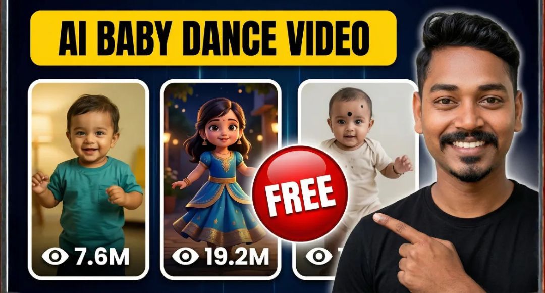 AI Baby Dance Video Kaise Banaye Free Me