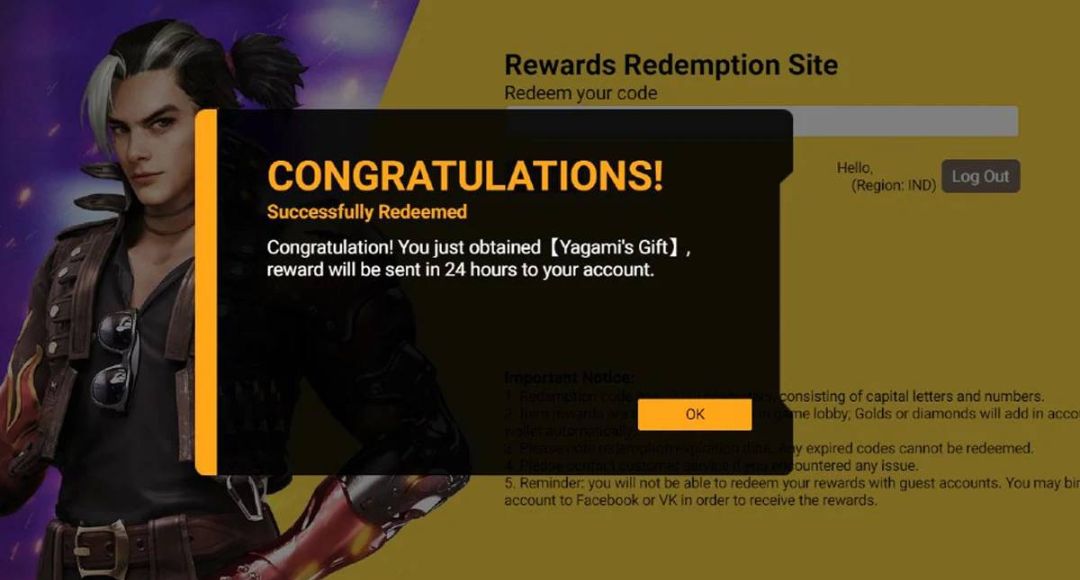 Free Fire Max Redeem Code