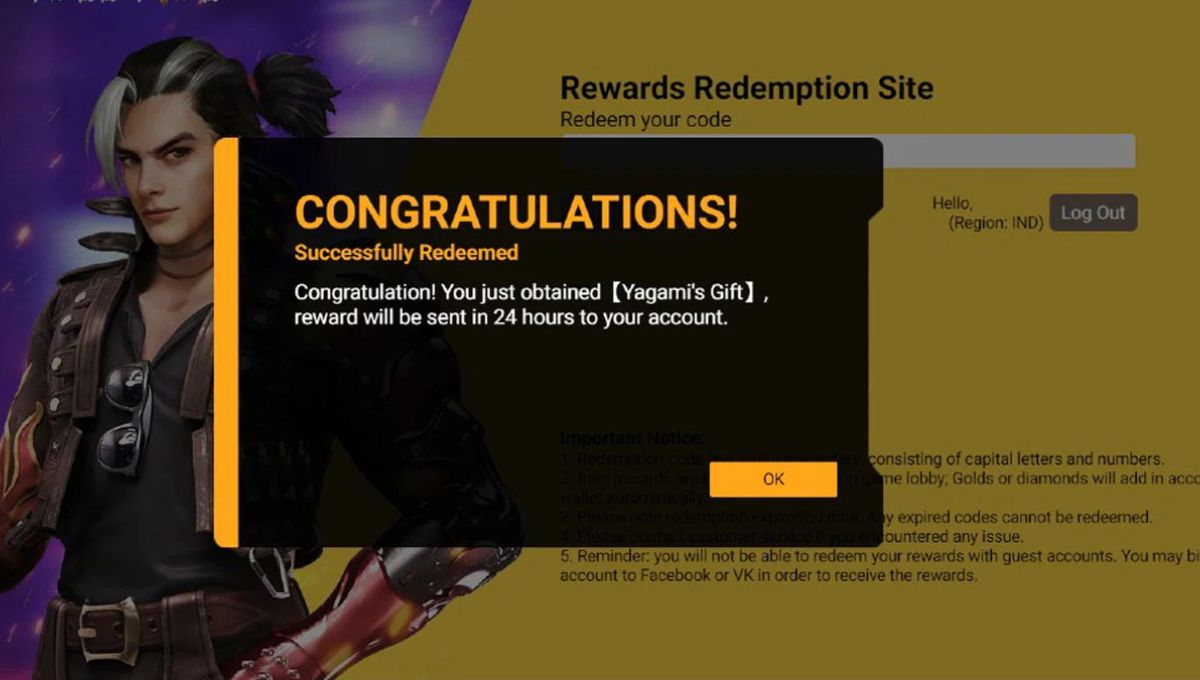 Free Fire Max Redeem Code