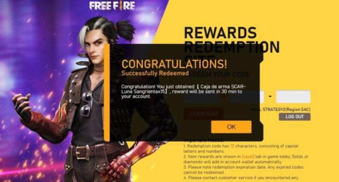 Free Fire Max Redeem Codes